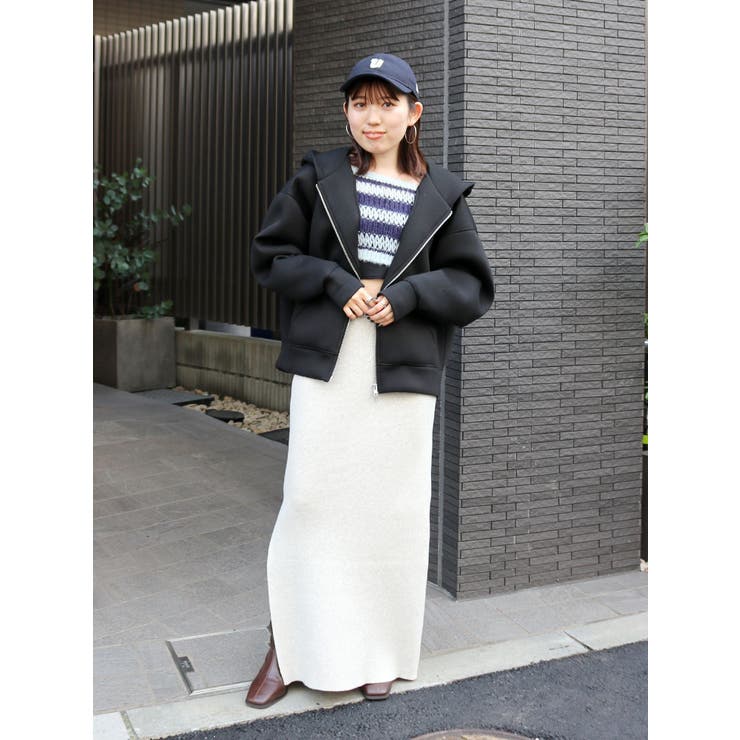 サイドスリットリブニットスカート | Ungrid | 詳細画像30 