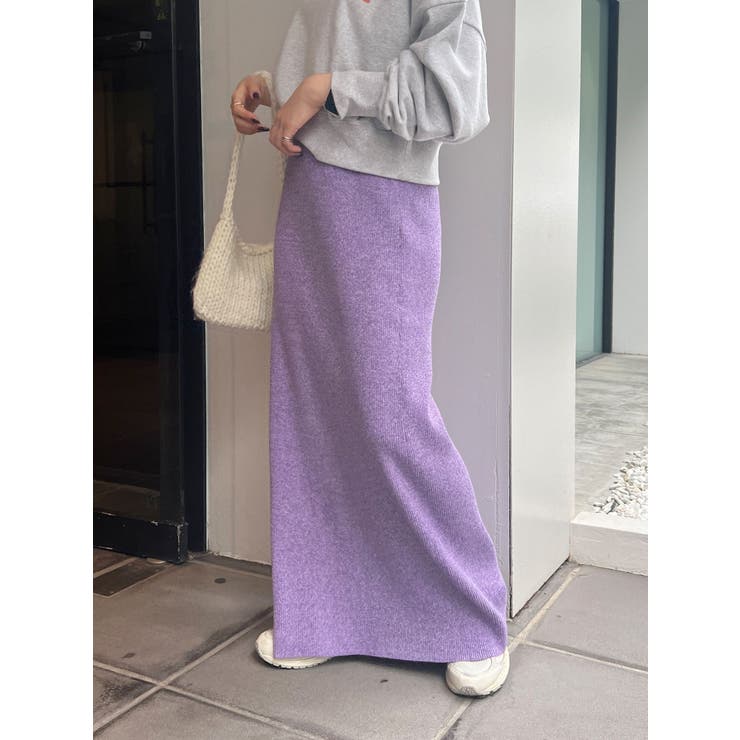 サイドスリットリブニットスカート | Ungrid | 詳細画像32 