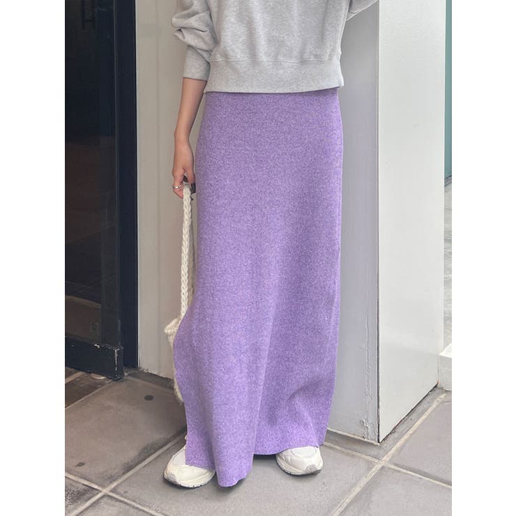 サイドスリットリブニットスカート | Ungrid | 詳細画像33 