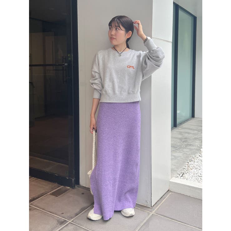 サイドスリットリブニットスカート | Ungrid | 詳細画像34 