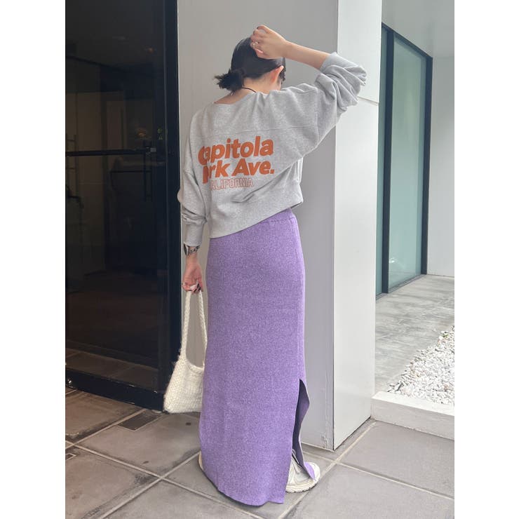 サイドスリットリブニットスカート | Ungrid | 詳細画像37 