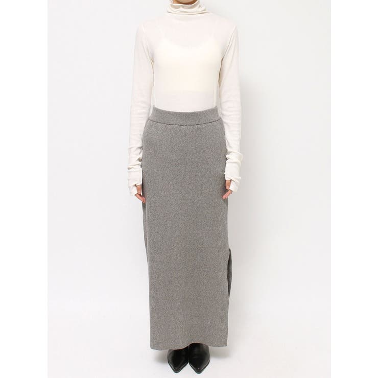 サイドスリットリブニットスカート | Ungrid | 詳細画像44 
