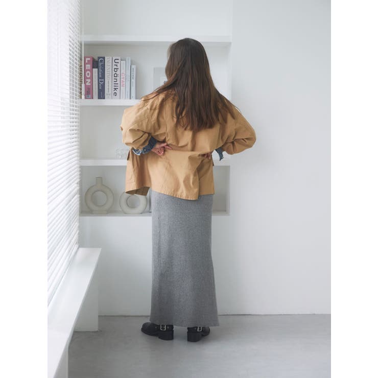 サイドスリットリブニットスカート | Ungrid | 詳細画像8 