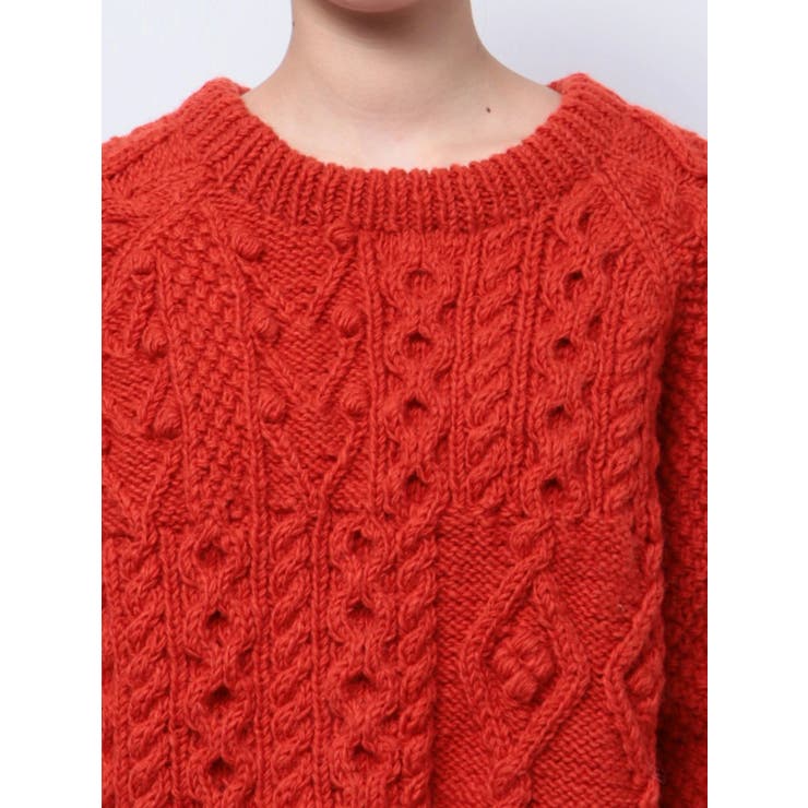 パッチワークケーブルルーズニット | Ungrid | 詳細画像27 