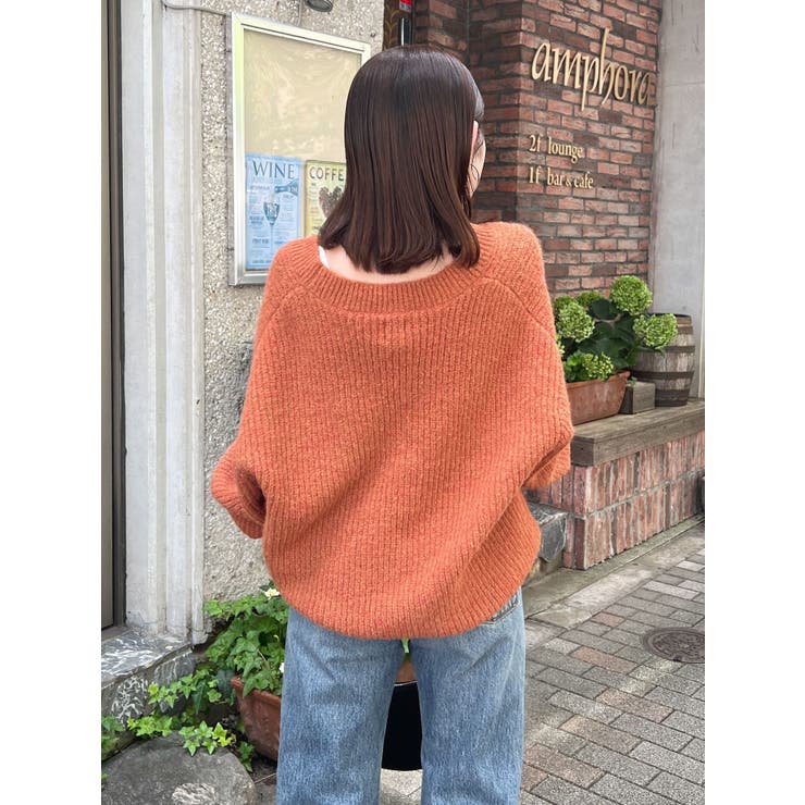 深Vネックルーズニット[品番：MKSW0060856]｜Ungrid（アングリット