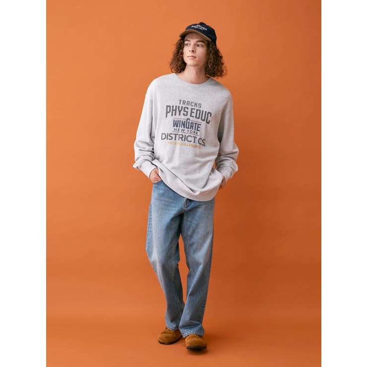 レビュー高評価の商品!の商品をすべて UNISEX】ヴィンテージカラーロゴスウェット[品番：MKSW0061231 トップス