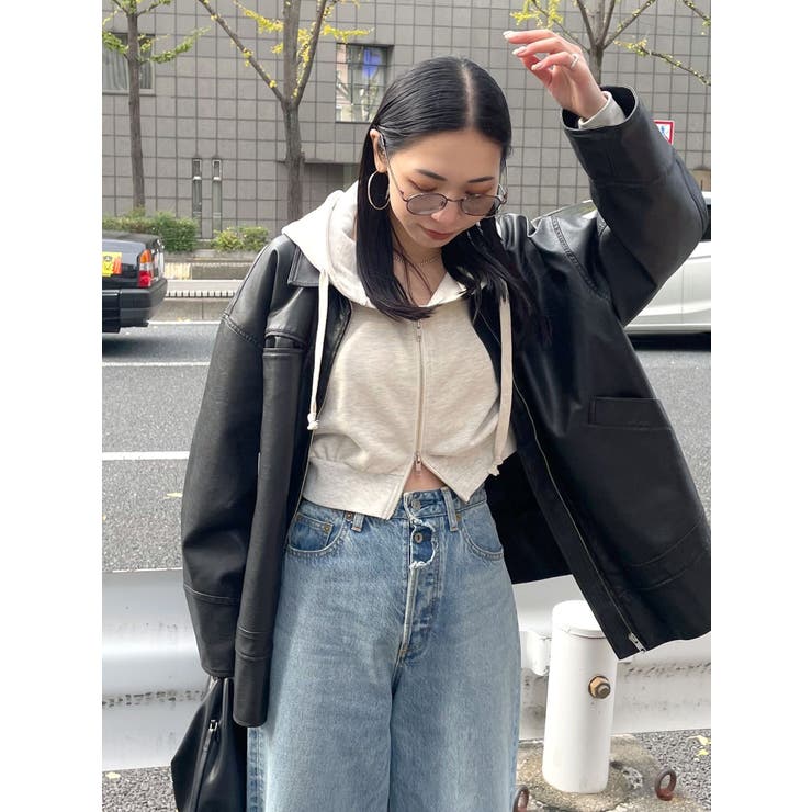 ヴィンテージフェイクレザーブルゾン[品番：MKSW0061470]｜Ungrid