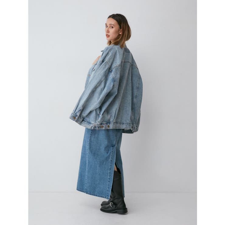 るいるい　ungrid ビッグシルエットデニムジャケット ビッグシルエットデニムジャケット[品番：MKSW0061478]｜Ungrid（アン