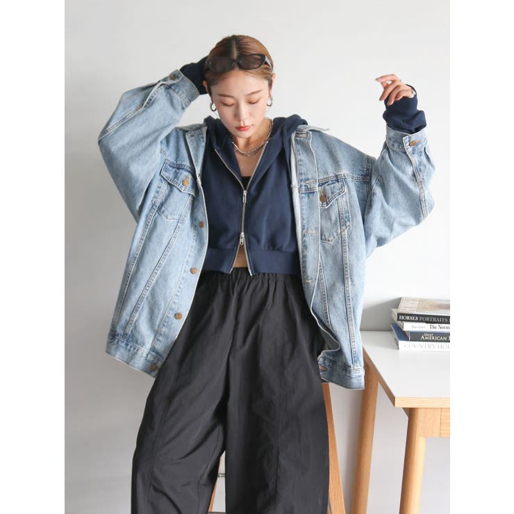 ビッグデニムジャケット/Ungrid ビッグシルエットデニムジャケット[品番：MKSW0061478]｜Ungrid（アン