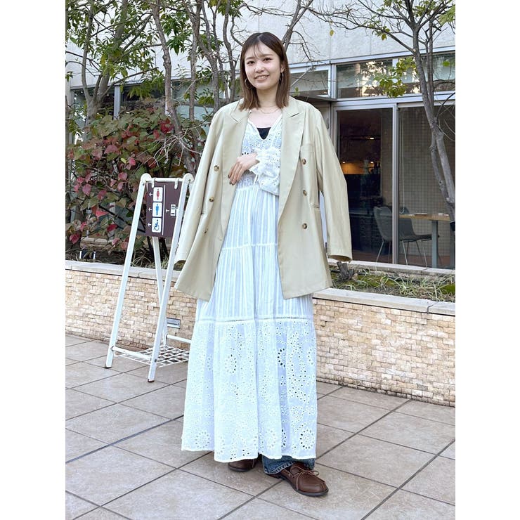【新品】今季完売 Ungrid カットワークレースコンビワンピース セール】カットワークレースコンビワンピース（ワンピース