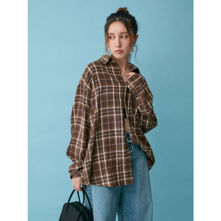チェックルーズシャツ | Ungrid | 詳細画像6 
