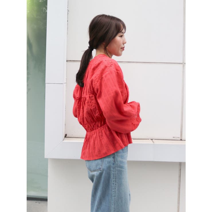 カットワークレースコンビブラウス | Ungrid | 詳細画像24 