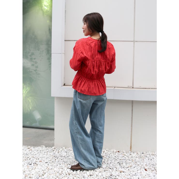 カットワークレースコンビブラウス | Ungrid | 詳細画像27 