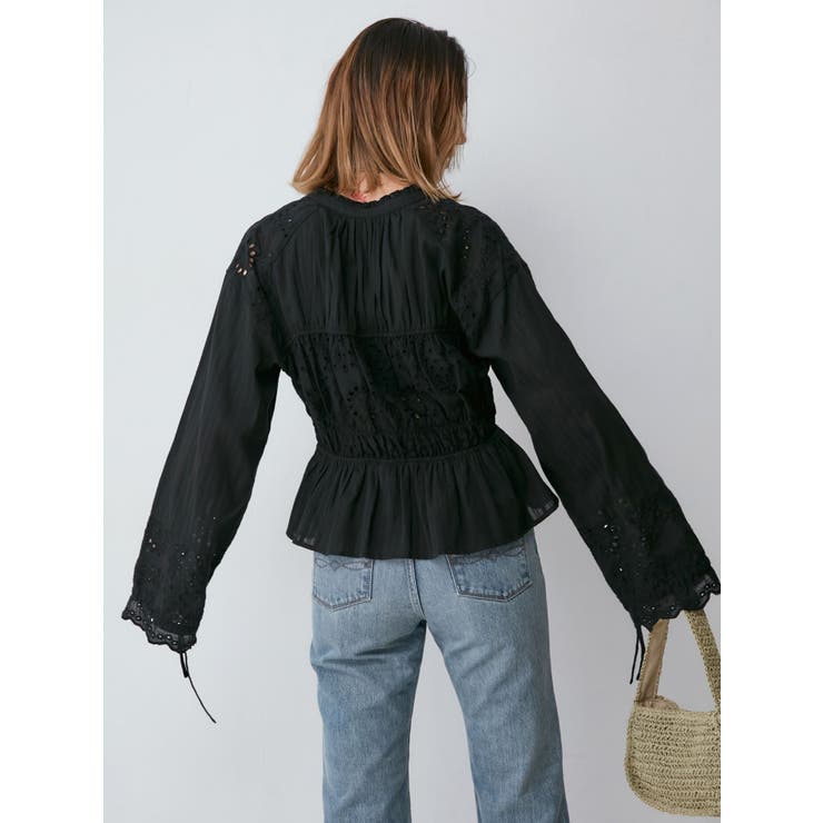 カットワークレースコンビブラウス | Ungrid | 詳細画像4 