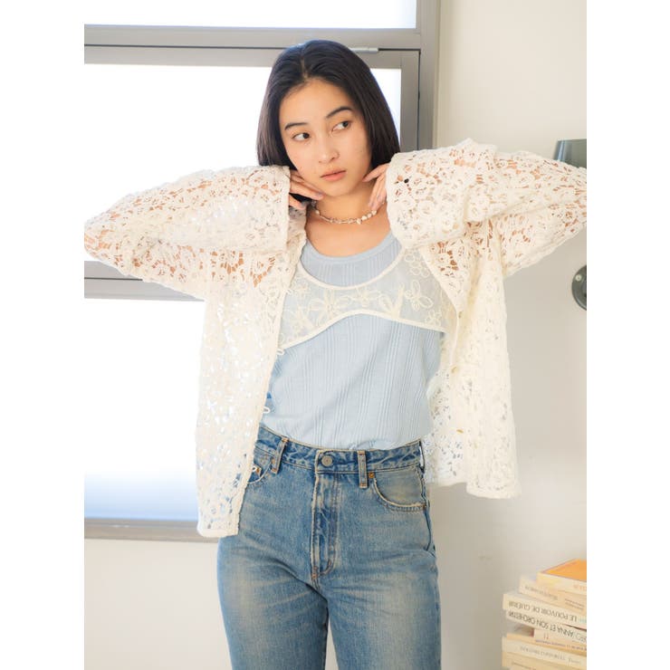 シアーエンブロイダリービスチェ | Ungrid | 詳細画像6 