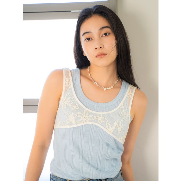 シアーエンブロイダリービスチェ | Ungrid | 詳細画像8 