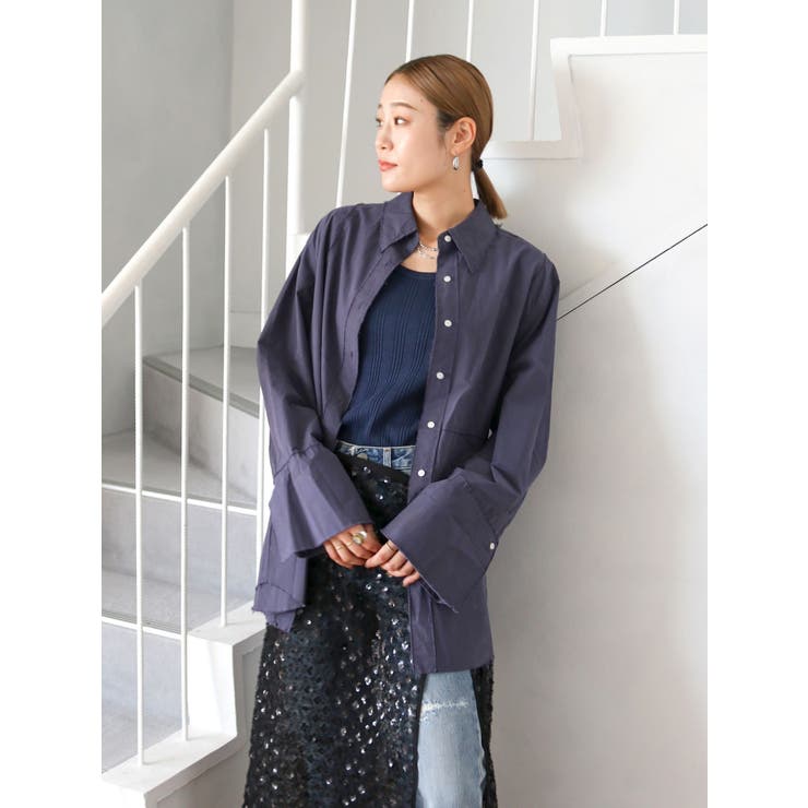 カットオフビッグシルエットシャツ | Ungrid | 詳細画像12 