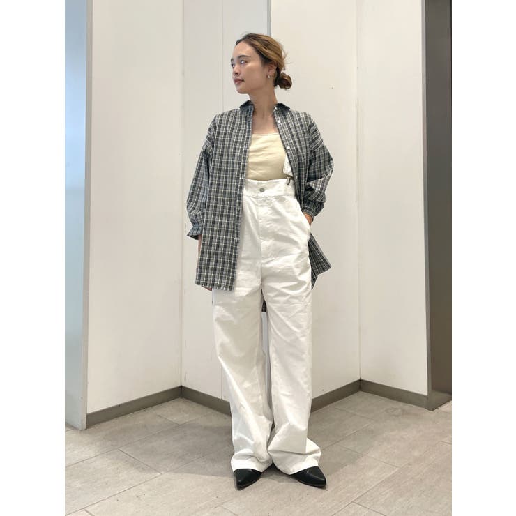 WEB限定】ルーズシルエットチェックシャツ[品番：MKSW0062428