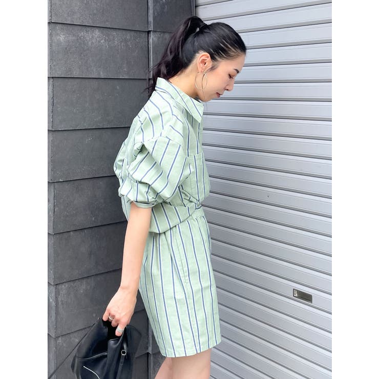 【WEB限定】ストライプルーズシャツ | Ungrid | 詳細画像11 