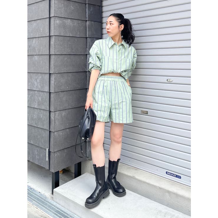 【WEB限定】ストライプルーズシャツ | Ungrid | 詳細画像13 