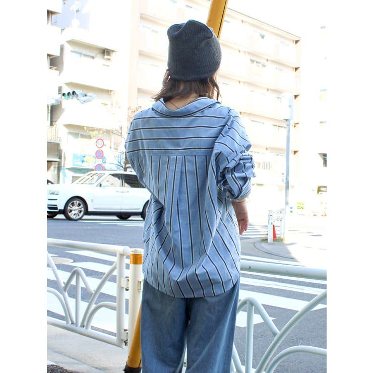 【WEB限定】ストライプルーズシャツ | Ungrid | 詳細画像15 