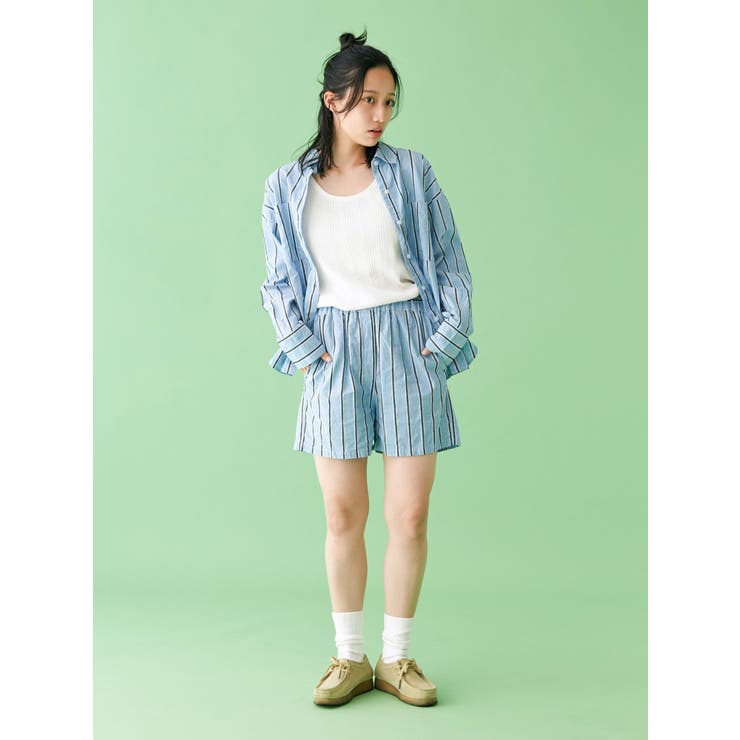 【WEB限定】ストライプルーズシャツ | Ungrid | 詳細画像5 