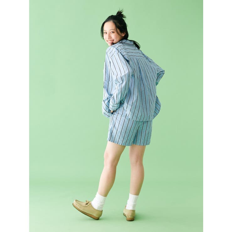 【WEB限定】ストライプルーズシャツ | Ungrid | 詳細画像7 