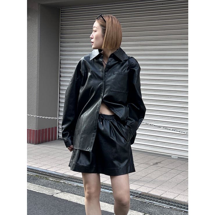フェイクレザーショートパンツ | Ungrid | 詳細画像16 