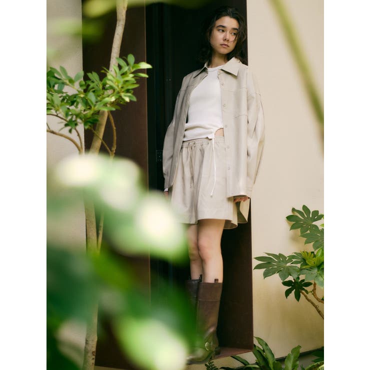 フェイクレザーショートパンツ | Ungrid | 詳細画像5 