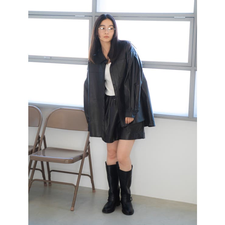 フェイクレザーショートパンツ | Ungrid | 詳細画像8 