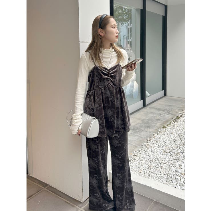 ベロア刺繍ラフパンツ | Ungrid | 詳細画像14 