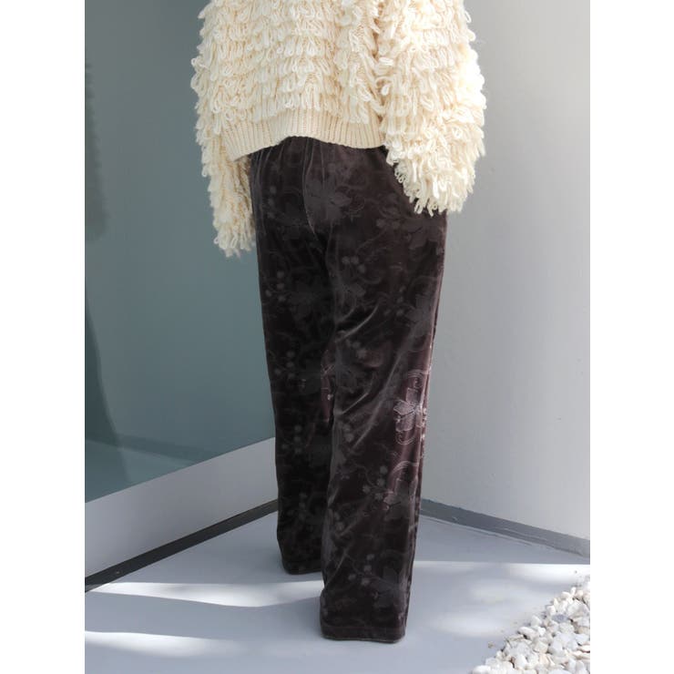ベロア刺繍ラフパンツ | Ungrid | 詳細画像17 