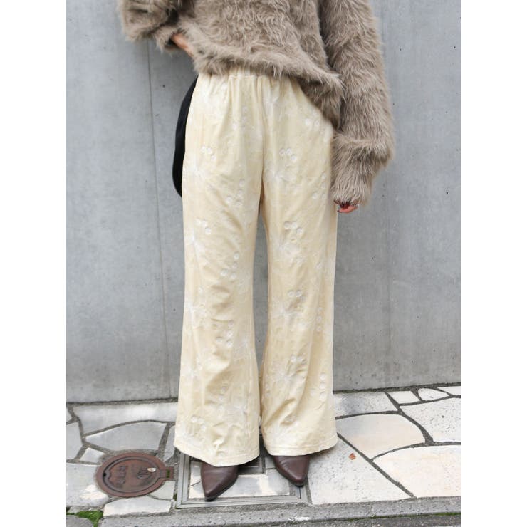 ベロア刺繍ラフパンツ | Ungrid | 詳細画像26 