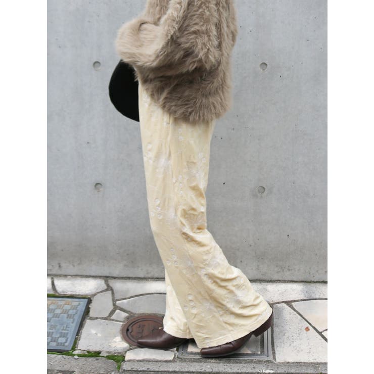 ベロア刺繍ラフパンツ | Ungrid | 詳細画像27 