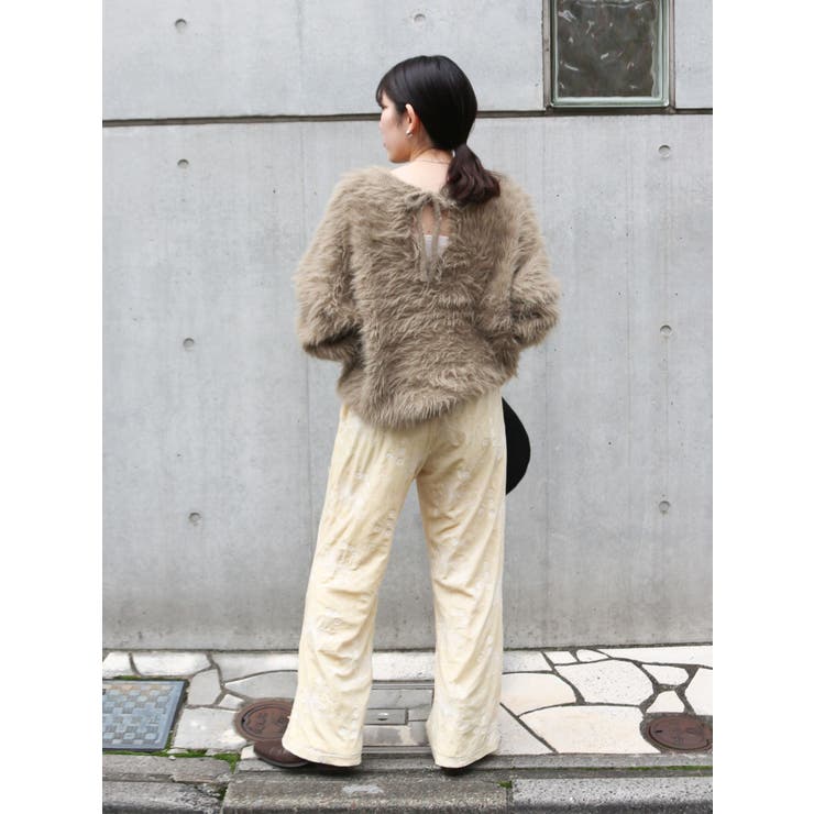 ベロア刺繍ラフパンツ | Ungrid | 詳細画像29 