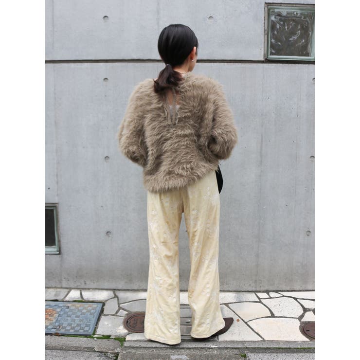 ベロア刺繍ラフパンツ | Ungrid | 詳細画像30 