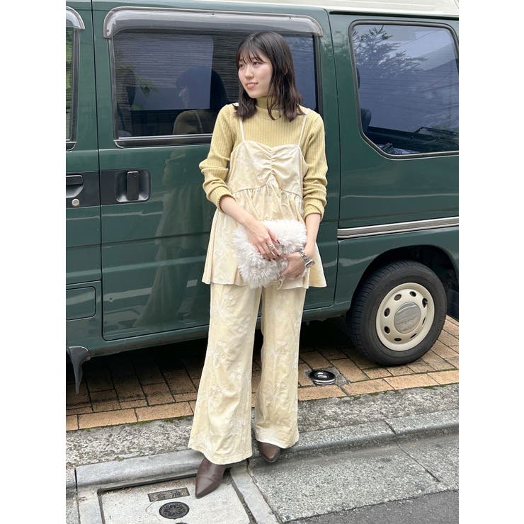 ベロア刺繍ラフパンツ | Ungrid | 詳細画像32 