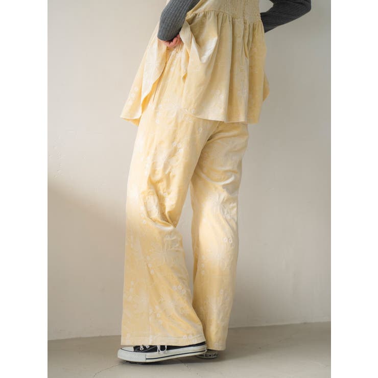 ベロア刺繍ラフパンツ | Ungrid | 詳細画像5 