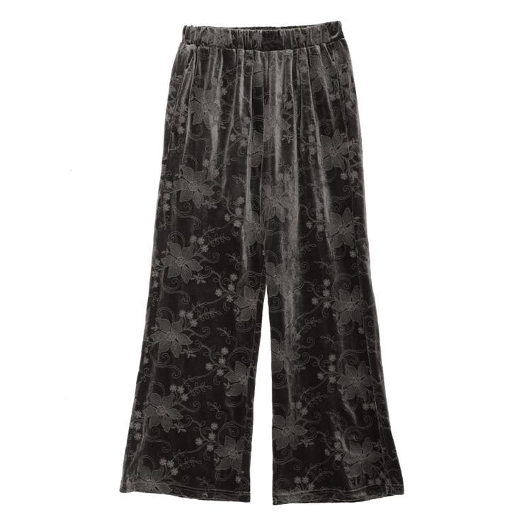 ベロア刺繍ラフパンツ | Ungrid | 詳細画像50 