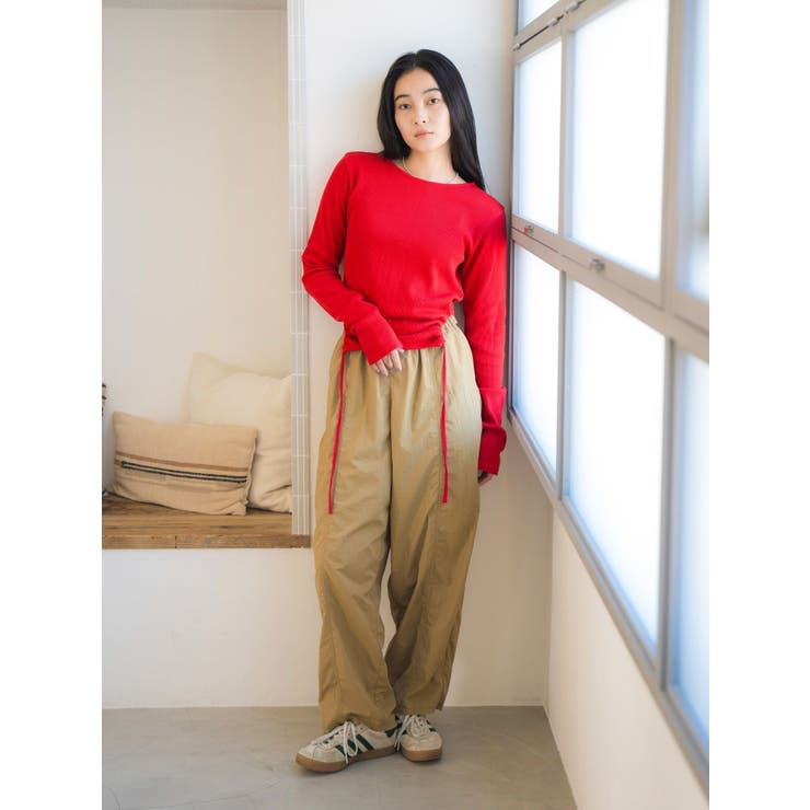 ナイロン混ボリュームラフパンツ | Ungrid | 詳細画像11 