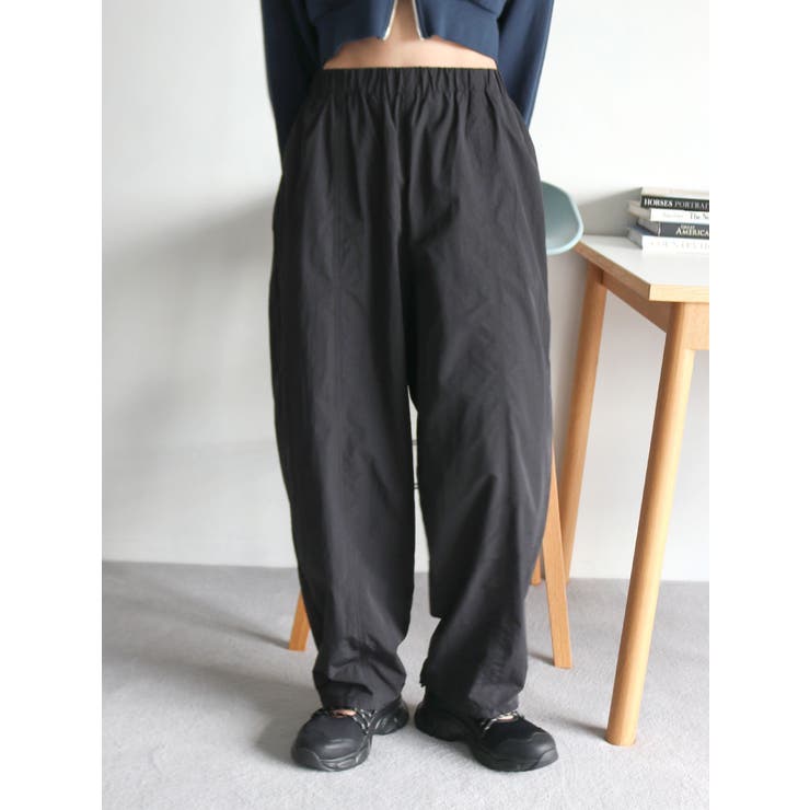 ナイロン混ボリュームラフパンツ | Ungrid | 詳細画像12 