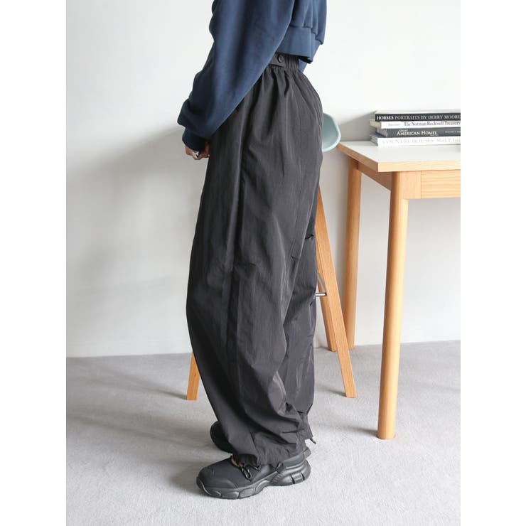 ナイロン混ボリュームラフパンツ | Ungrid | 詳細画像13 