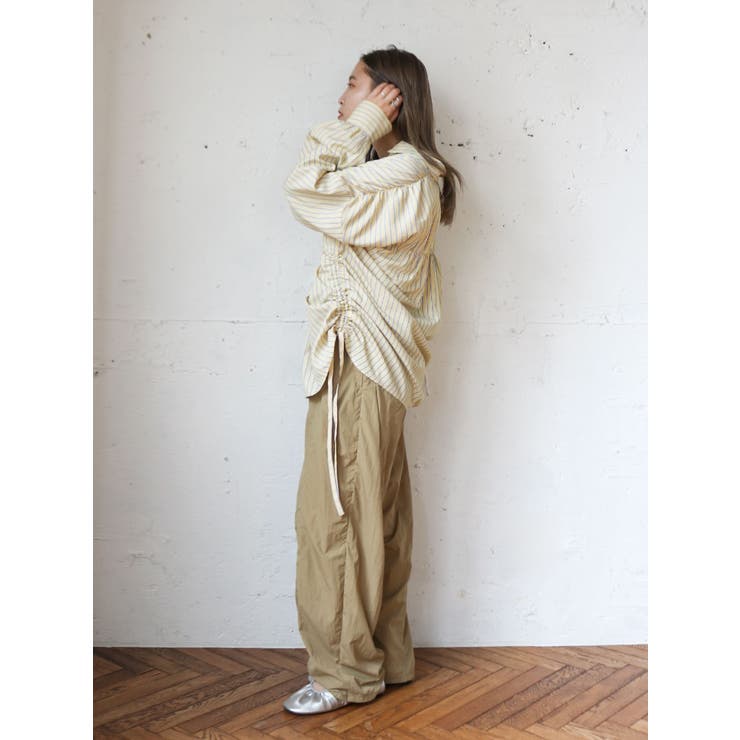 ナイロン混ボリュームラフパンツ | Ungrid | 詳細画像24 