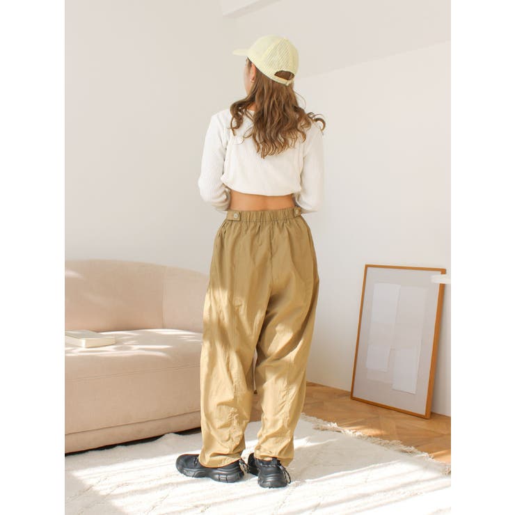 ナイロン混ボリュームラフパンツ | Ungrid | 詳細画像27 