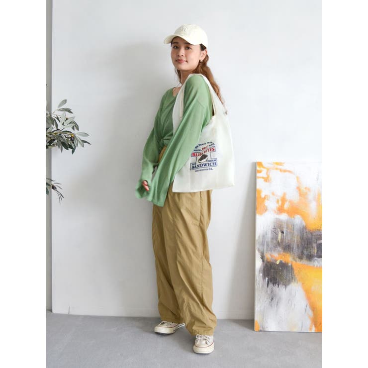 ナイロン混ボリュームラフパンツ | Ungrid | 詳細画像33 