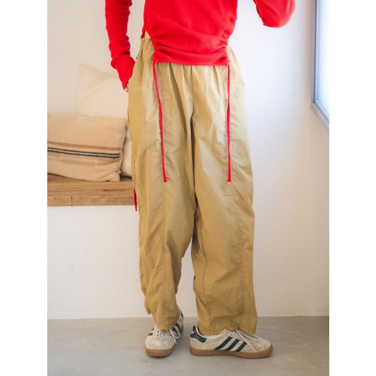 ナイロン混ボリュームラフパンツ | Ungrid | 詳細画像7 