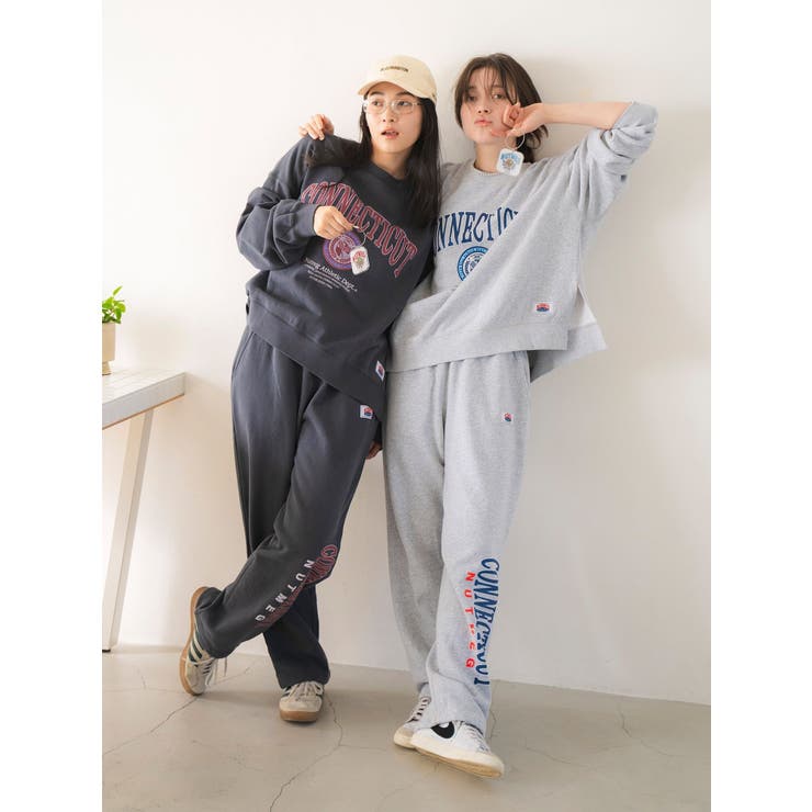 NUTMEG別注 ロゴデザインスウェットパンツ[品番：MKSW0062508]｜Ungrid