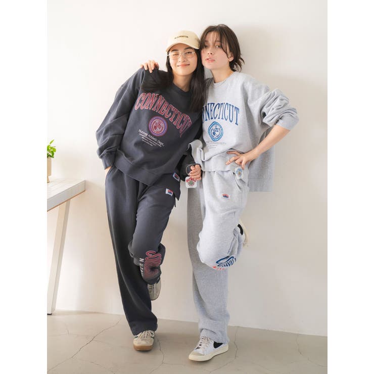 NUTMEG別注 ロゴデザインスウェットパンツ[品番：MKSW0062508]｜Ungrid