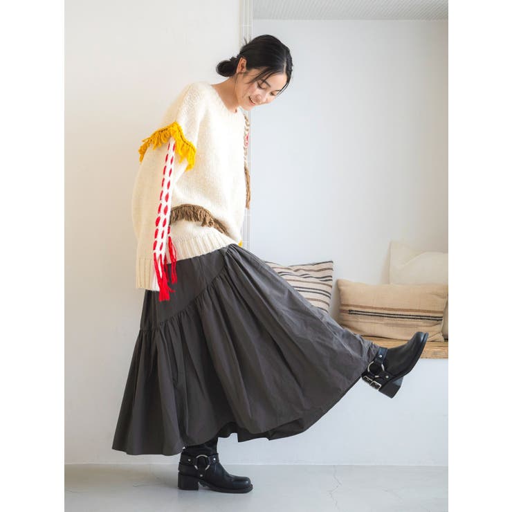 ギャザーデザインスカート | Ungrid | 詳細画像11 