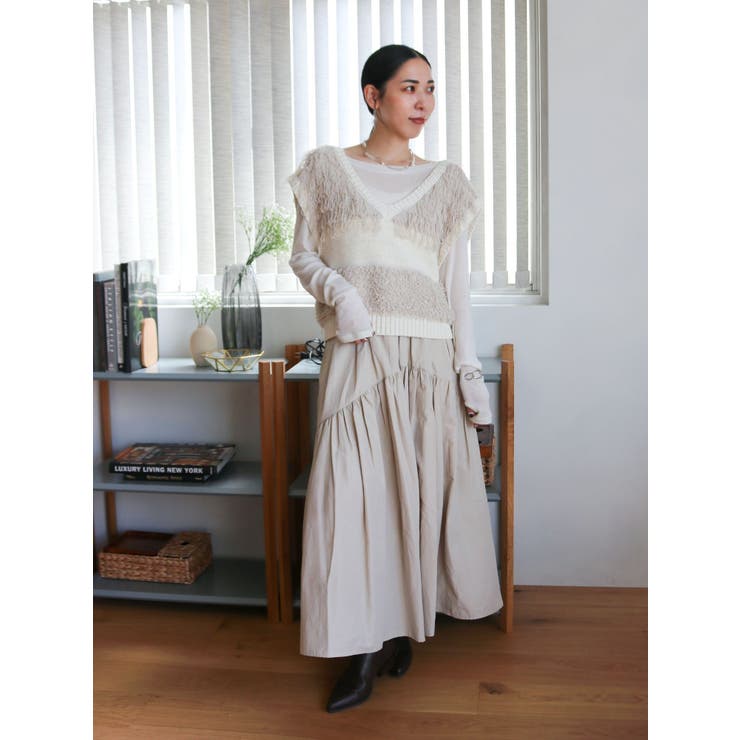 ギャザーデザインスカート | Ungrid | 詳細画像22 